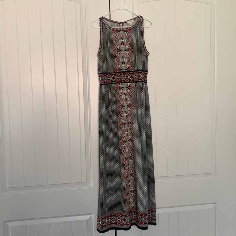Max Studio maxi jersey material dress, size L